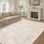Vintage Rugs Living Room Washable Non Slip Large