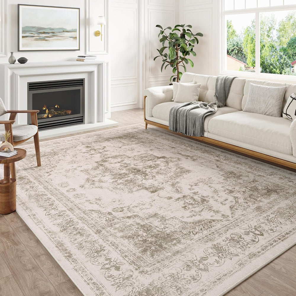 Vintage Rugs Living Room Washable Non Slip Large
