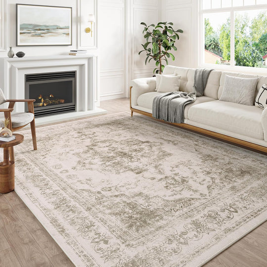 Vintage Rugs Living Room Washable Non Slip Large