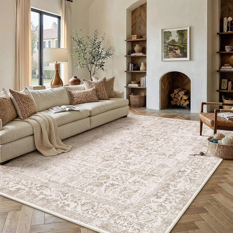 Vintage Rugs Living Room Washable Non Slip Large