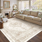 Vintage Rugs Living Room Washable Non Slip Large