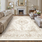 Vintage Rugs Living Room Washable Non Slip Large