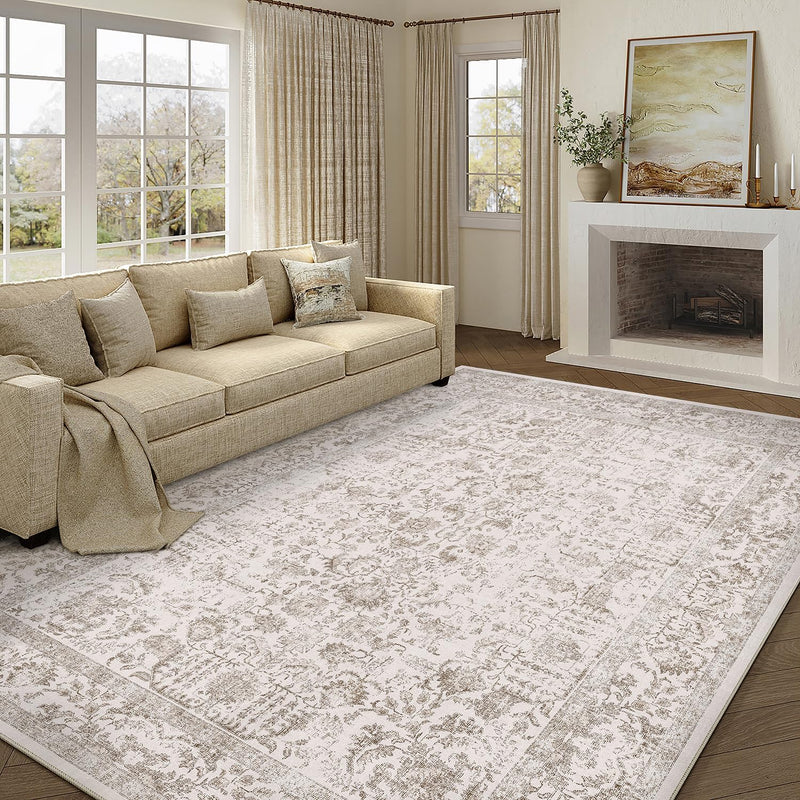 Vintage Rugs Living Room Washable Non Slip Large