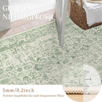Vintage Rugs Living Room Washable Non Slip Large