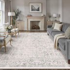 Vintage Rugs Living Room Washable Non Slip Large