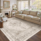 Vintage Rugs Living Room Washable Non Slip Large