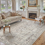 Vintage Rugs Living Room Washable Non Slip Large