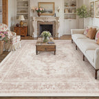 Vintage Rugs Living Room Washable Non Slip Large