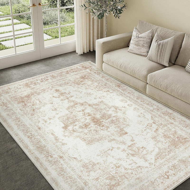 Vintage Rugs Living Room Washable Non Slip Large