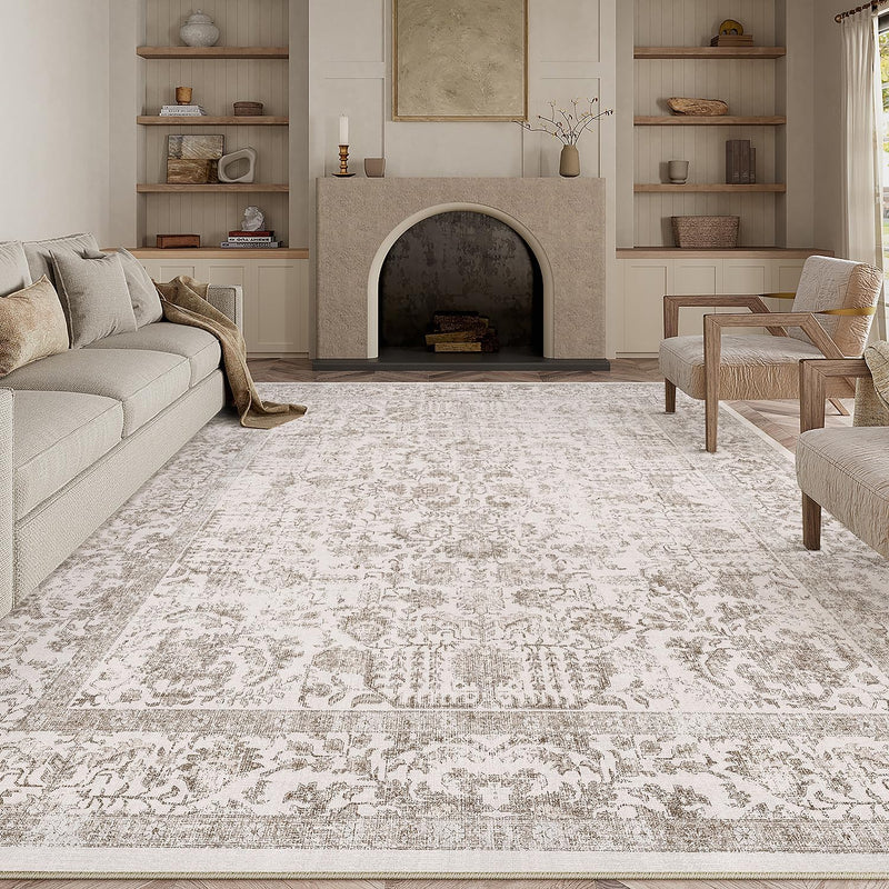 Vintage Rugs Living Room Washable Non Slip Large