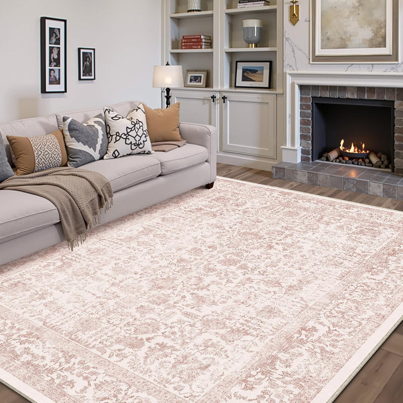 Vintage Rugs Living Room Washable Non Slip Large