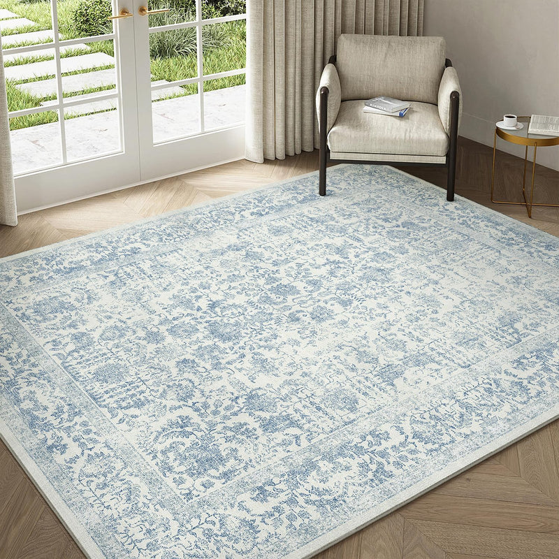 Vintage Rugs Living Room Washable Non Slip Large