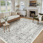 Vintage Rugs Living Room Washable Non Slip Large