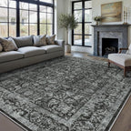 Vintage Rugs Living Room Washable Non Slip Large