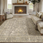 Vintage Rugs Living Room Washable Non Slip Large
