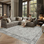 Vintage Rugs Living Room Washable Rug