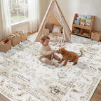 Vintage Rugs Living Room Washable Rug Boho
