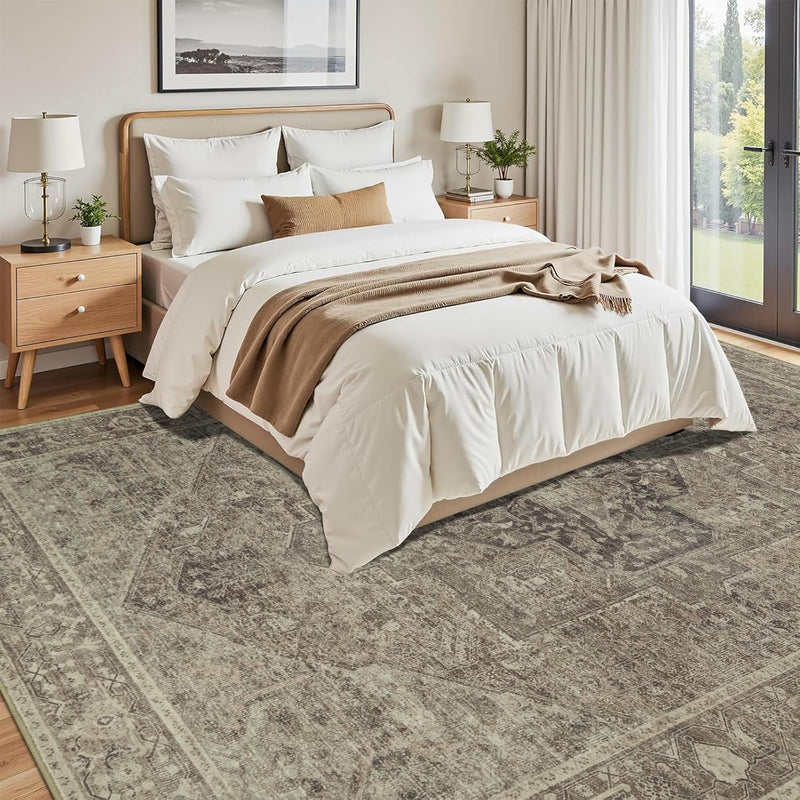 Vintage Rugs Living Room Washable Rug Boho