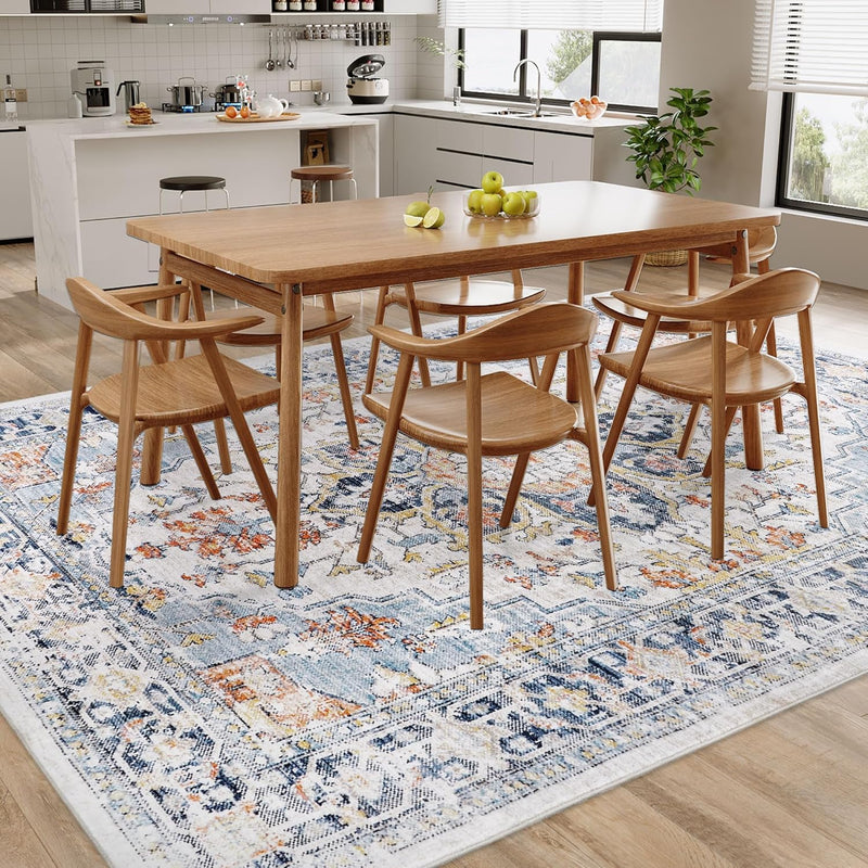 Vintage Rugs Living Room Washable Rug Boho