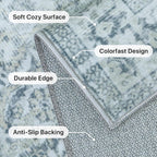 Vintage Runner Washable Non-Slip Carpet Bedroom