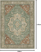 Vintage Runner Washable Non-Slip Carpet Bedroom