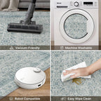 Vintage Runner Washable Non-Slip Carpet Bedroom