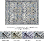 Vintage Runner Washable Non-Slip Carpet Bedroom