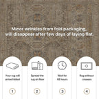 Vintage Runner Washable Non-Slip Carpet Bedroom