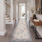 Vintage Runner Washable Non-Slip Carpet Bedroom