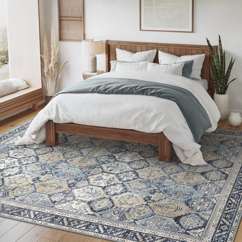 Vintage Runner Washable Non-Slip Carpet Bedroom