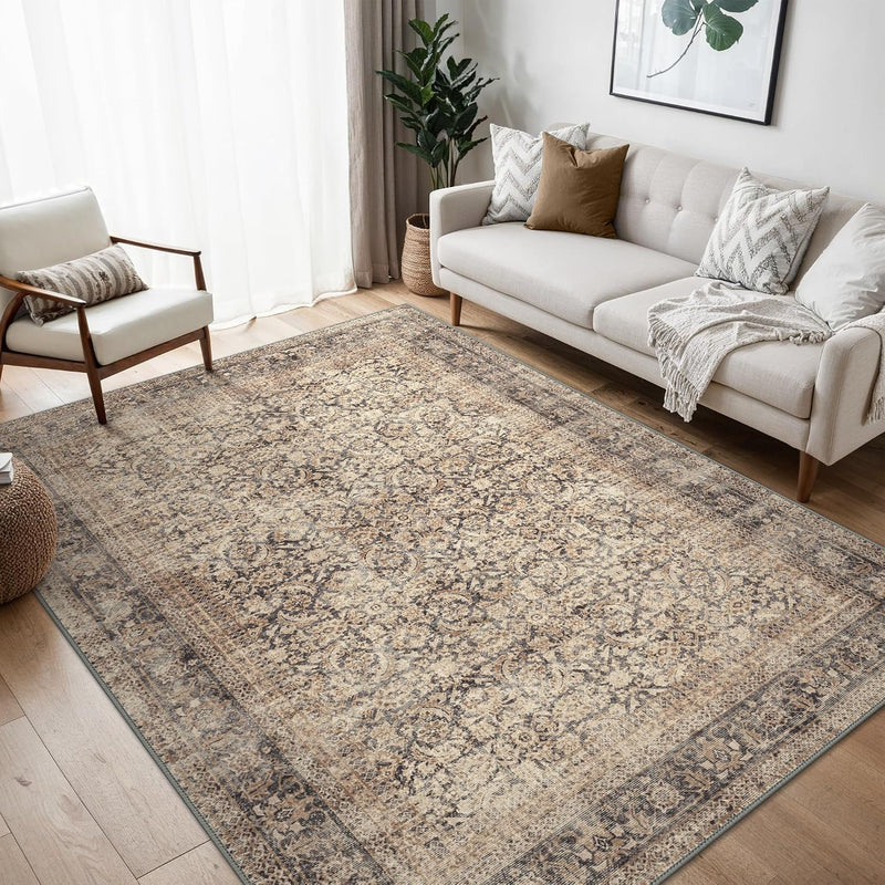 Vintage Runner Washable Non-Slip Carpet Bedroom