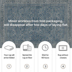 Vintage Runner Washable Non-Slip Carpet Bedroom