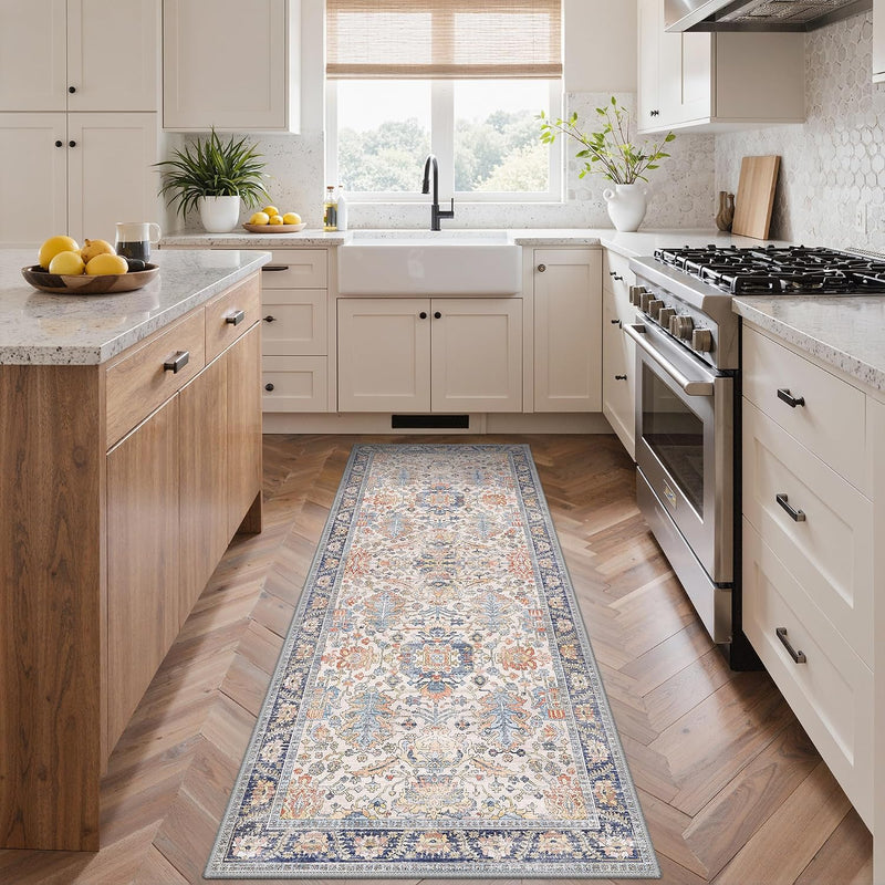 Vintage Runner Washable Non-Slip Carpet Bedroom
