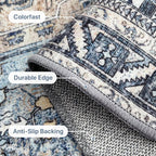 Vintage Runner Washable Non-Slip Carpet Bedroom