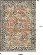 Vintage Runner Washable Non-Slip Carpet Bedroom