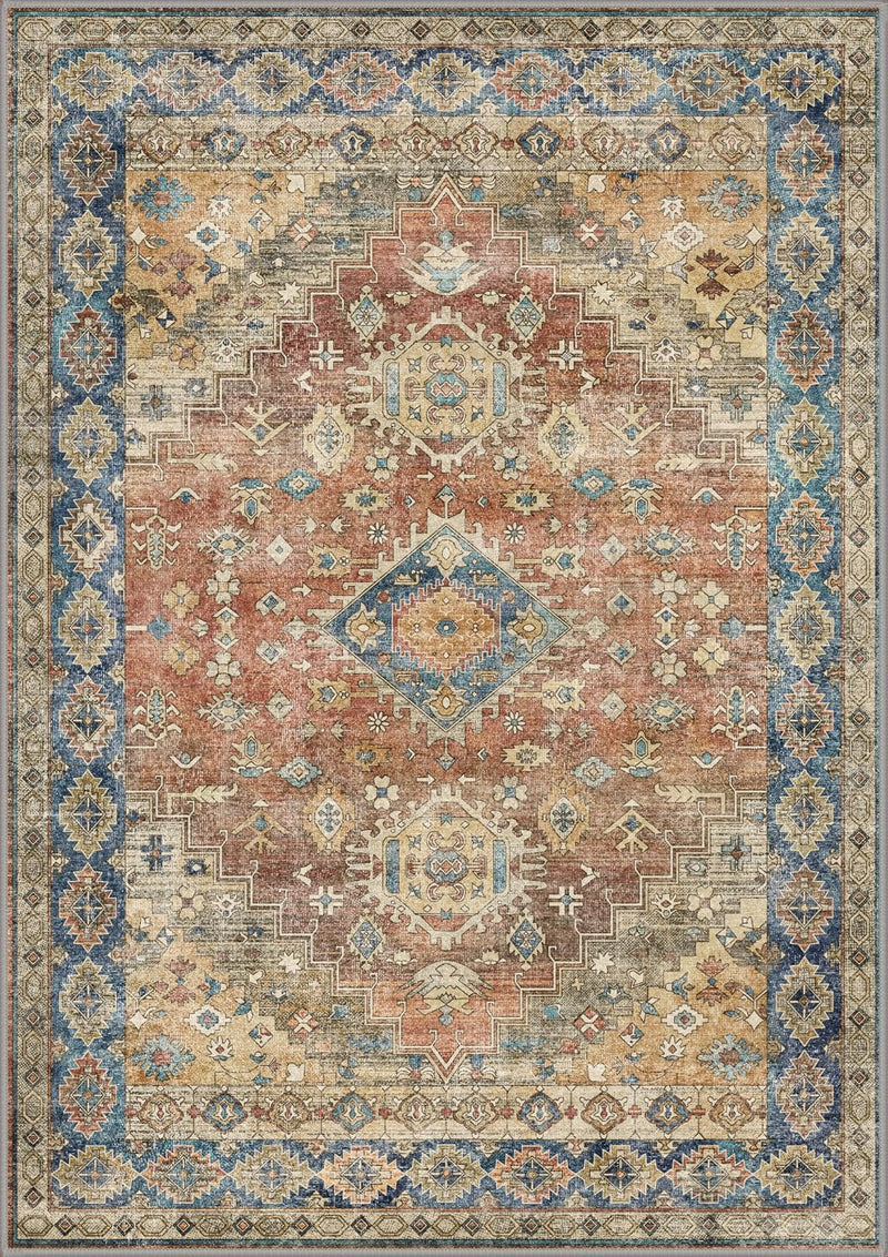 Vintage Runner Washable Non-Slip Carpet Bedroom