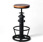 Vintage Swivel Bar Stools-Industrial Counter Height
