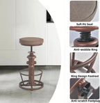 Vintage Swivel Bar Stools-Industrial Counter Height
