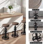 Vintage Swivel Bar Stools-Industrial Counter Height