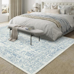 Vintage Taupe Rugs Living Room Washable Non Slip