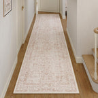 Vintage Taupe Rugs Living Room Washable Non Slip