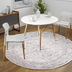 Vintage Taupe Rugs Living Room Washable Non Slip