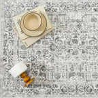 Vintage Taupe Rugs Living Room Washable Non Slip