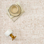Vintage Taupe Rugs Living Room Washable Non Slip