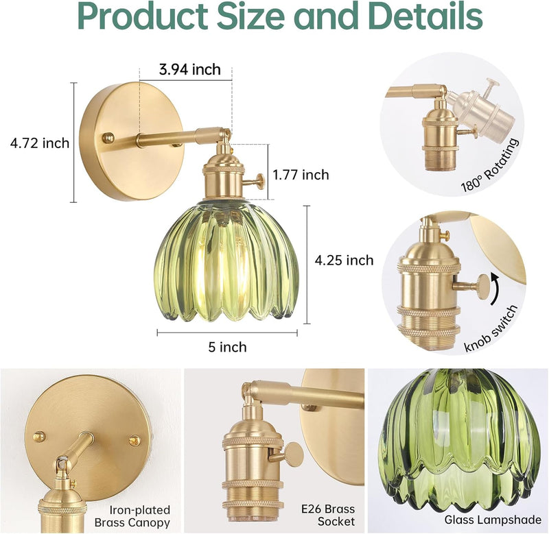 Vintage Wall Lights Lamps (Set of 2)