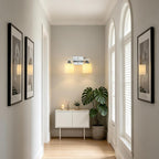 Vintage Wall Sconce Glass Shade Lamp with 12 (2 Pack)