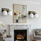 Vintage Wall Sconce Glass Shade Lamp with 12 (2 Pack)