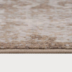 Vintage Warm Neutral Greige Living Room Area Rug