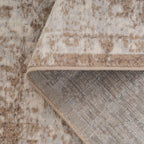 Vintage Warm Neutral Greige Living Room Area Rug
