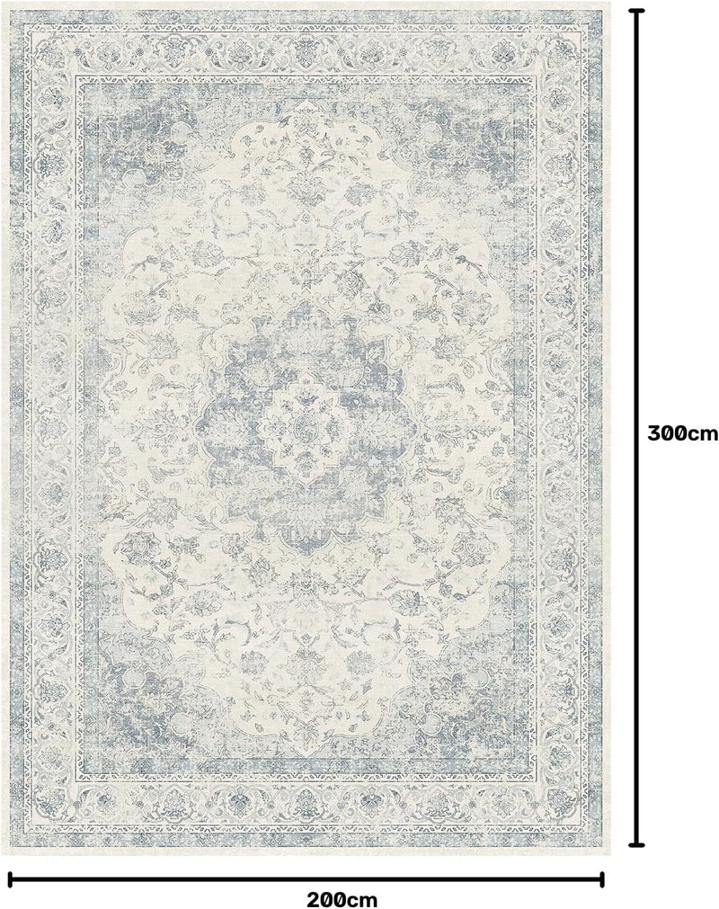 Vintage Washable Large Rugs Living Room Area